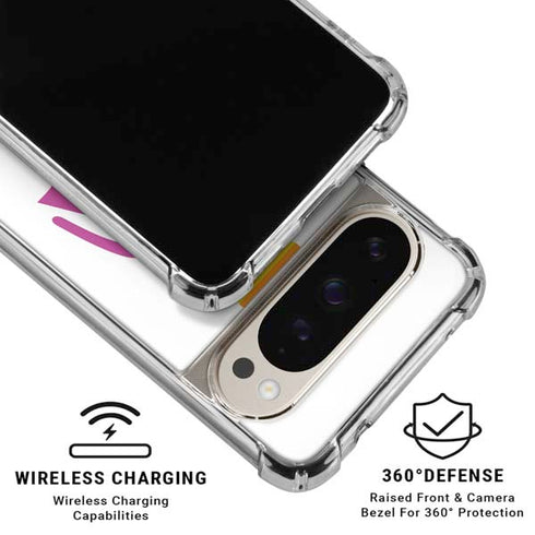 Pink Pride Pixel 9/9 Pro Clear Case